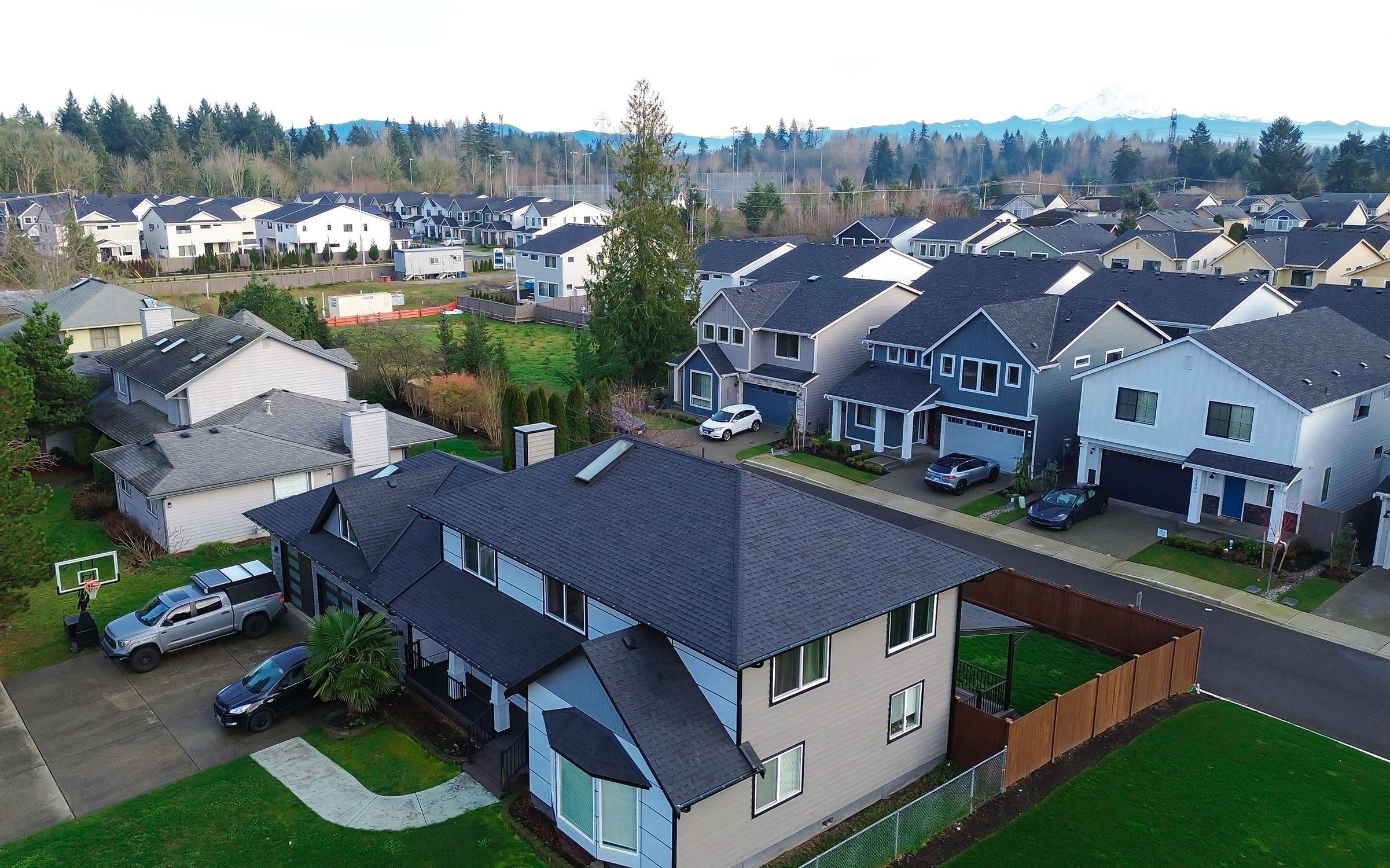 A suburban neighborhood